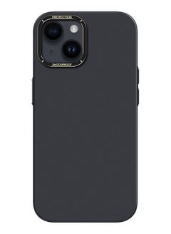 Recci Recci Apple iPhone 14 max (6.7) Case Metal Camera Frame Recci Glaze Series Cover - Black  - Image 1