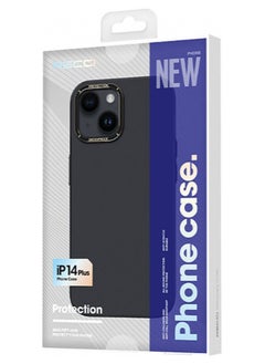 Recci Recci Apple iPhone 14 max (6.7) Case Metal Camera Frame Recci Glaze Series Cover - Black  - Image 2