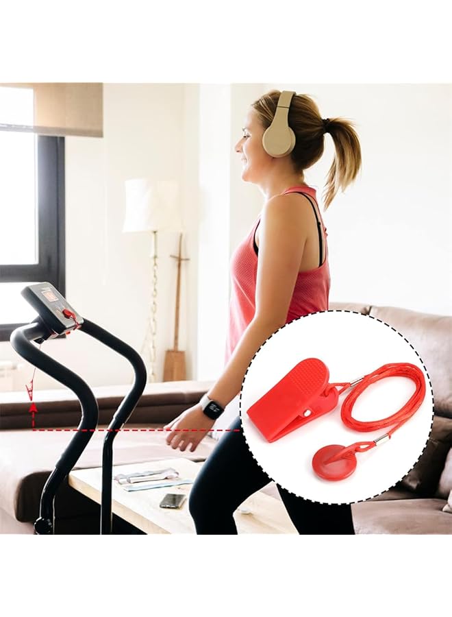 إيروريكس مفتاح أمان جهاز المشي، إيقاف الطوارئ لجهاز المشي، مفتاح إيقاف مغناطيسي، مجموعات ملحقات الطوارئ، قفل أمان مغناطيسي متوافق مع معظم أجهزة المشي - Image 5