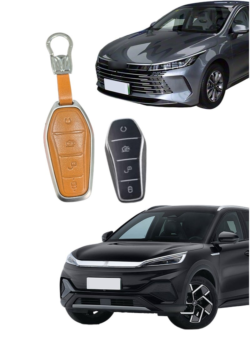 BYD Car key protector, suitable for Porsche and BYD car keys, very suitable for wrapping car keys in a car key bag, high-end, wear-resistant. - Image 1