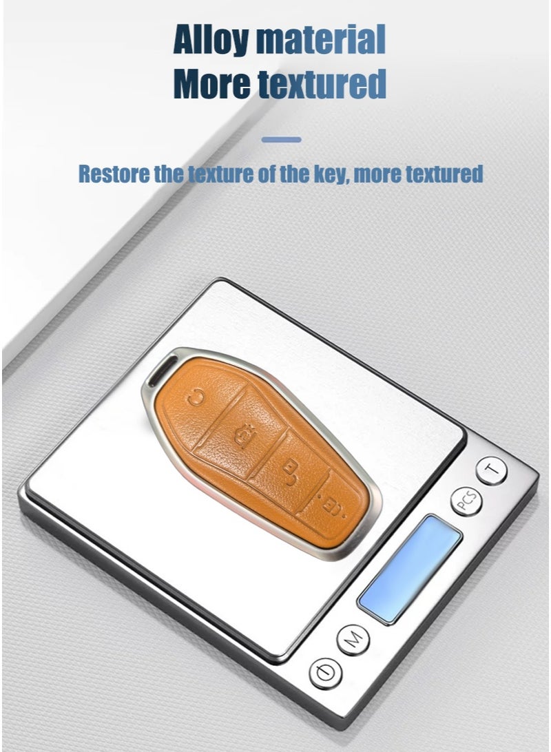 BYD Car key protector, suitable for Porsche and BYD car keys, very suitable for wrapping car keys in a car key bag, high-end, wear-resistant. - Image 4