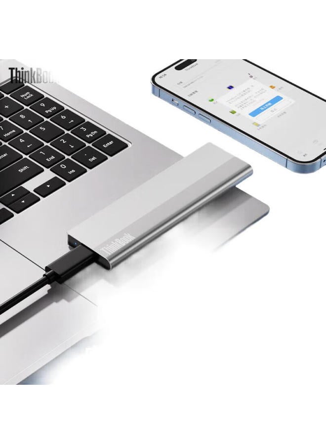 Thinkpad Lenovo Thinkbook Portable Ssd, 1Tb, Read Speed 1000Mb/S, Compatible With Computers And Phones, Usb3.2 Type-C Dual Interface, Portable Pssd, Su710 - Image 3