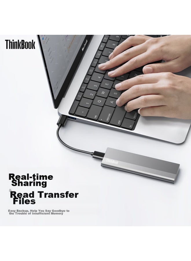 Thinkpad Lenovo Thinkbook Portable Ssd, 1tb, Read Speed 1000mb/s, Compatible With Computers And Phones, Usb3.2 Type-c Dual Interface, Portable Pssd, Su710 - Image 2