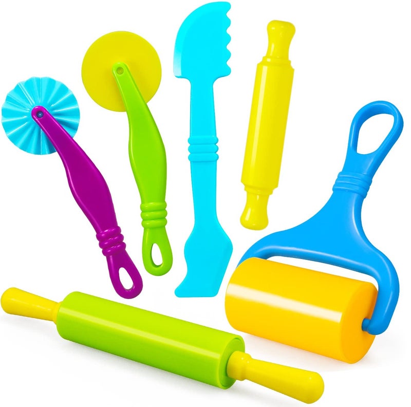 Jades Kids Multi-Color Plastic  Modeling Clay & Dough Tool Kit (Assorted Set) - Image 1