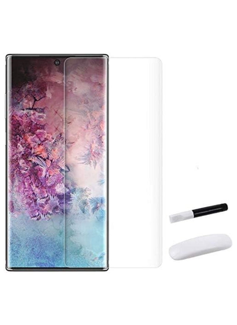 BESTSUIT Galaxy S20 Plus Tempered Glass Nano Optics Curved Liquid Full Glue Screen Protector 6.3 Inches / Scratch Resistant / Glossy Finish - Clear  - Image 3