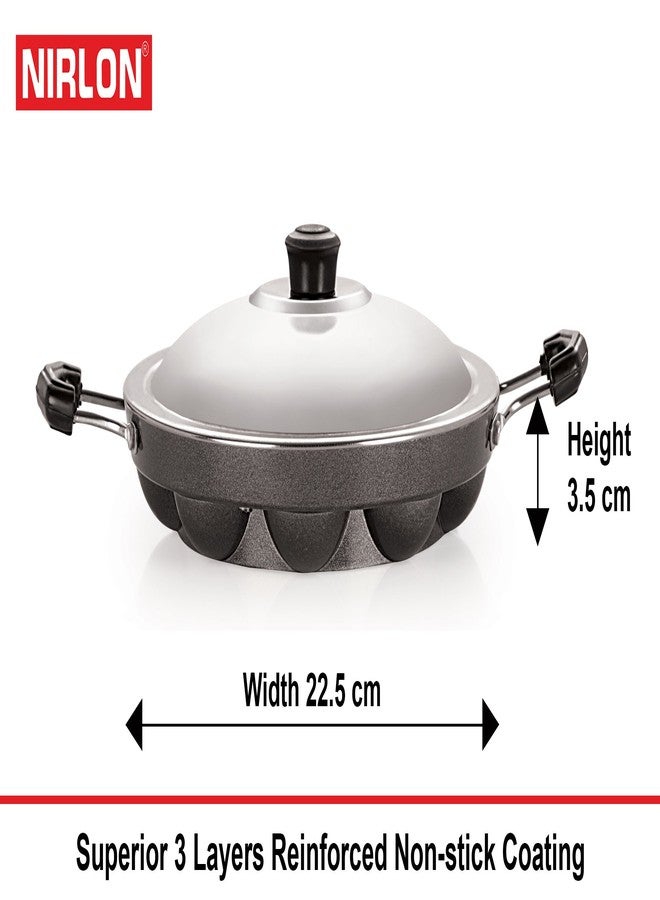 Nirlon Non-Stick Aluminum Cookware Set, 5-Piece, Red and Black (CT12_TP_AP(7)_AP(12)_Cass20) - Image 5