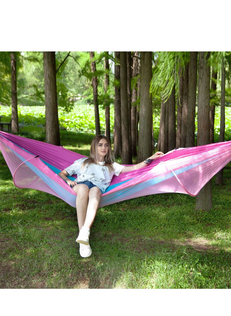 إسكدنيا في الهواء الطلق أرجوحة قماش حديقة المحمولة الوردي - Image 1