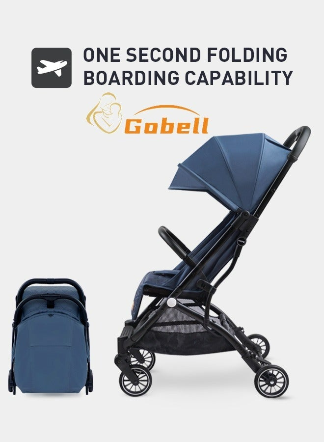 جوبل عربة أطفال فاخرة محمولة وعربة أطفال زنبركية مضادة للصدمات قابلة للطي مع حامل أكواب - Image 3