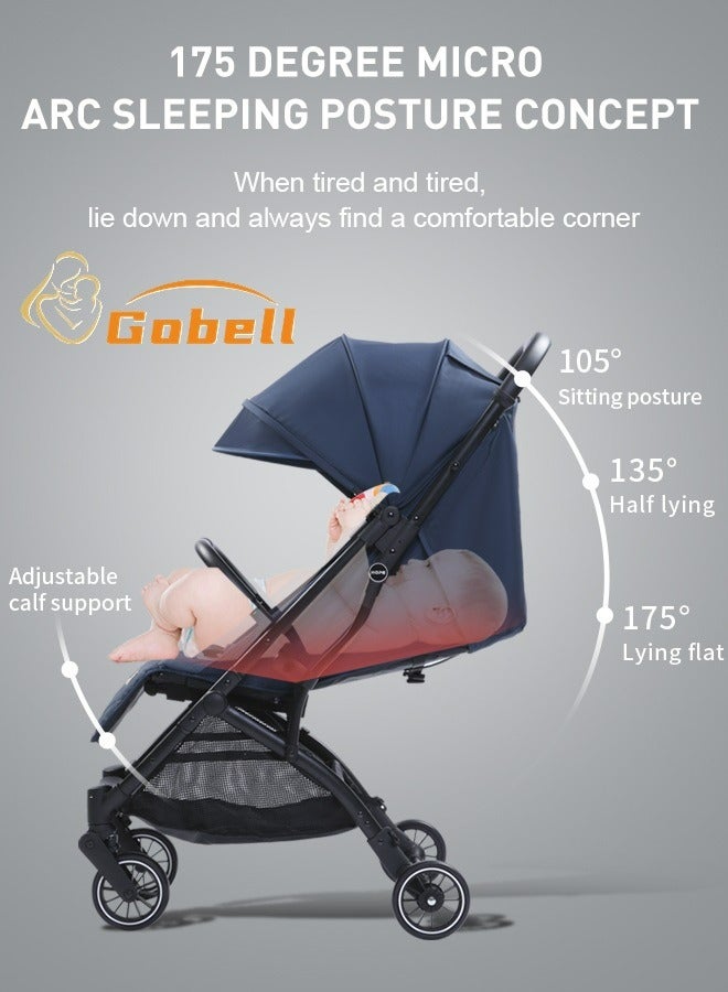 جوبل عربة أطفال فاخرة محمولة وعربة أطفال زنبركية مضادة للصدمات قابلة للطي مع حامل أكواب - Image 5