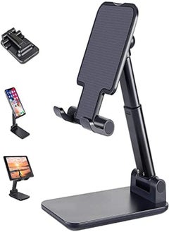 Cell Phone Stand, Angle Height Adjustable Cell Phone Stand for Desk, Foldable Cell Phone Holder, Cradle, Dock, Tablet Stand, Case Friendly Compatible with All Mobile Phone/iPad/Kindle/Tablet