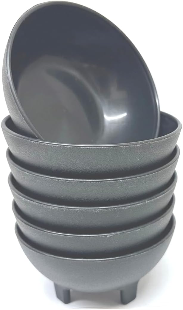 THE UM24 Black Small Salsa Bowls Molcajete 13oz 6PC - Image 2