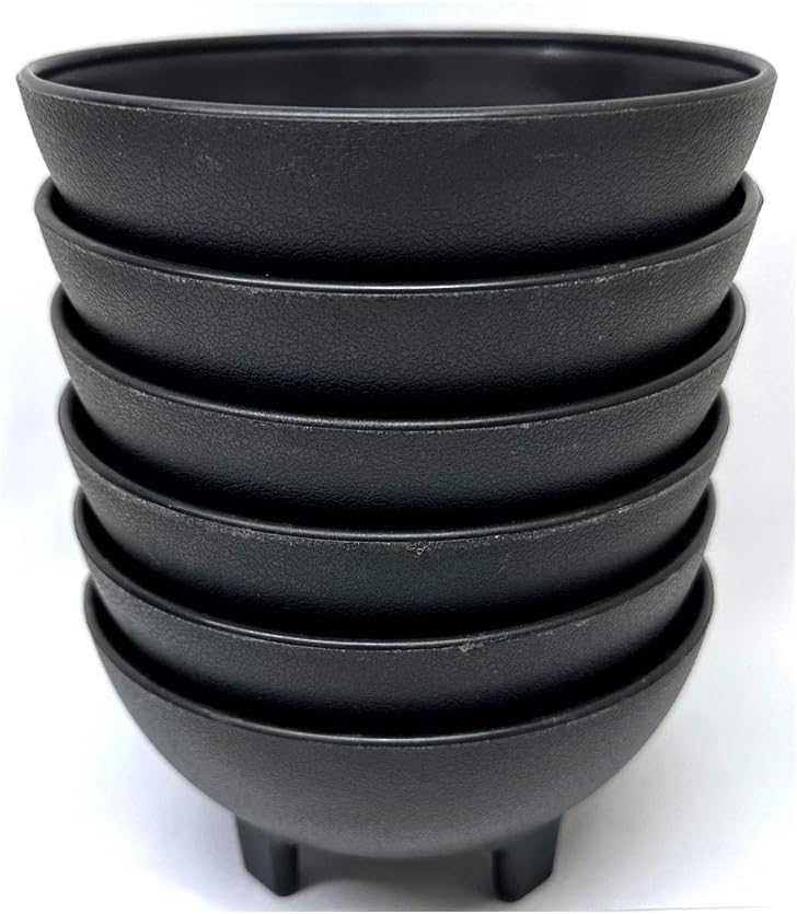 THE UM24 Black Small Salsa Bowls Molcajete 13oz 6PC - Image 1