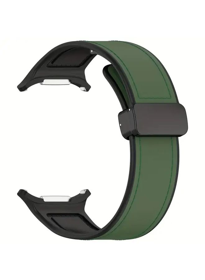 Black Silicone Skin Watch Band For Ultra Smartwatch 7 Stylish Smooth - Image 3