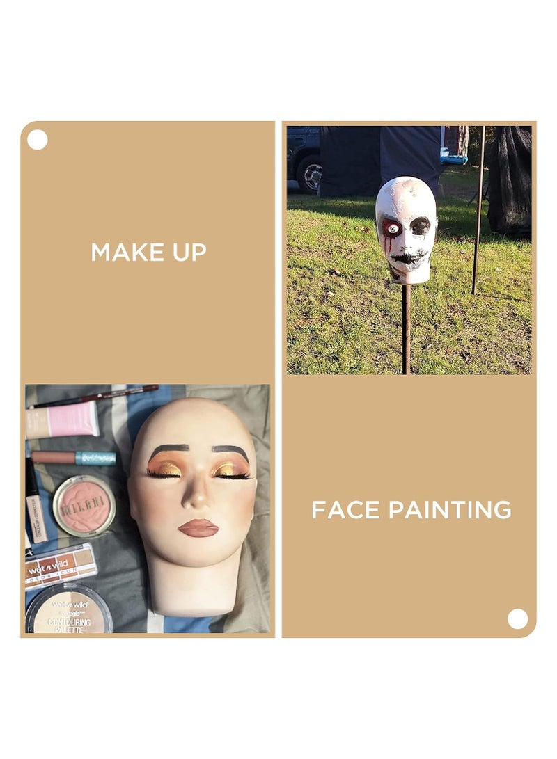 IOLITE Lash Mannequin Head, Practice Training Head,for Make Up and Lash Extention,Cosmetology Doll Face Head,Soft-Touch Rubber Practice Head,Easy to Clean by Skincare Essential Oil Making Display Styling - Image 4