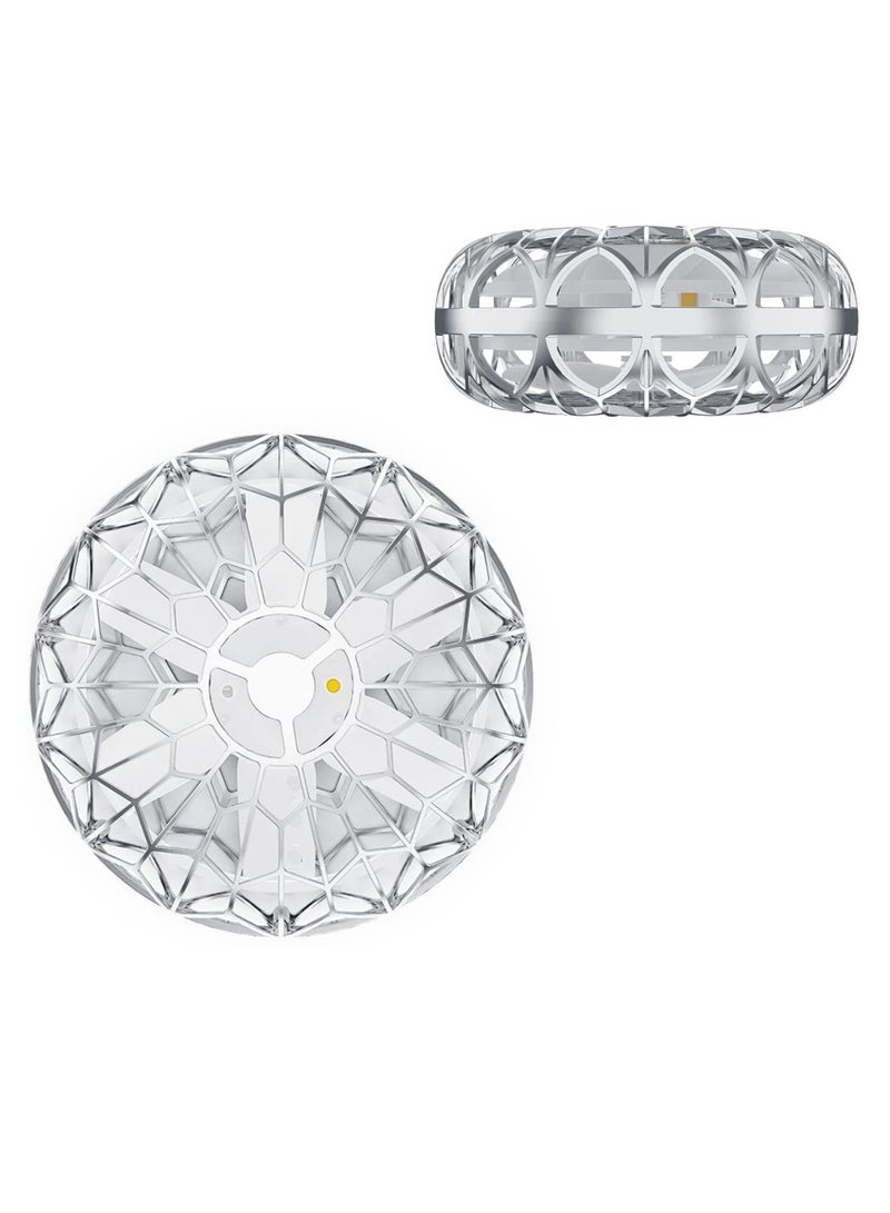 SYOSI كرة طائرة قابلة للدوران 360°، طائرات مسيرة صغيرة بحسّ الحركة تتحكم بها اليد، طائرات مصغّرة للأطفال والبالغين، طائرة دوارة طائرة بالحسّ مع ضوء LED، ألعاب داخلية وخارجية للصبيان والبنات - Image 1