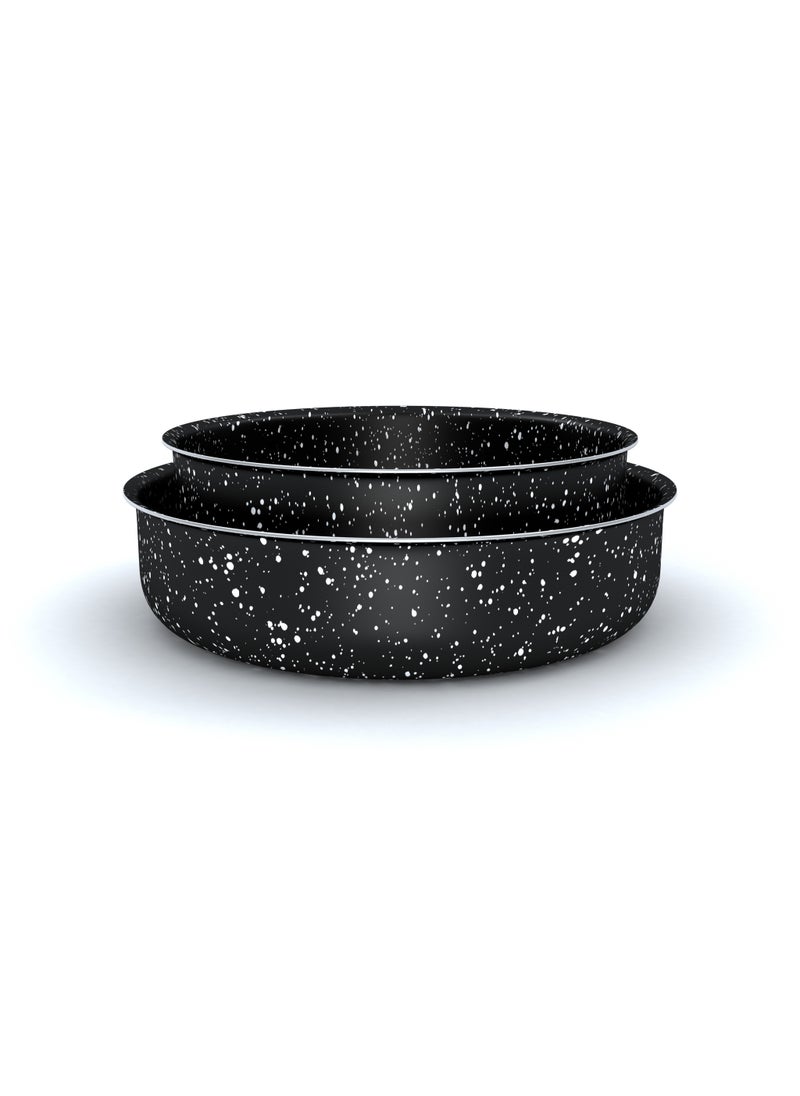 Lapis - لابيس طقم صوانى فرن جرانيت اسود مقاس 24 - 28 سم - Image 1