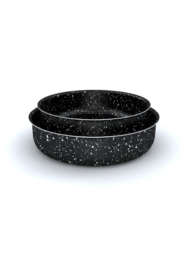 Lapis - لابيس طقم صوانى فرن جرانيت اسود مقاس 24 - 28 سم - Image 1