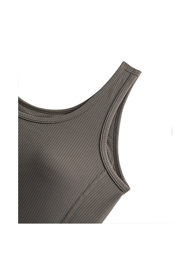 ANTA Tight Workout Training Commute Tank Grey - Image 5