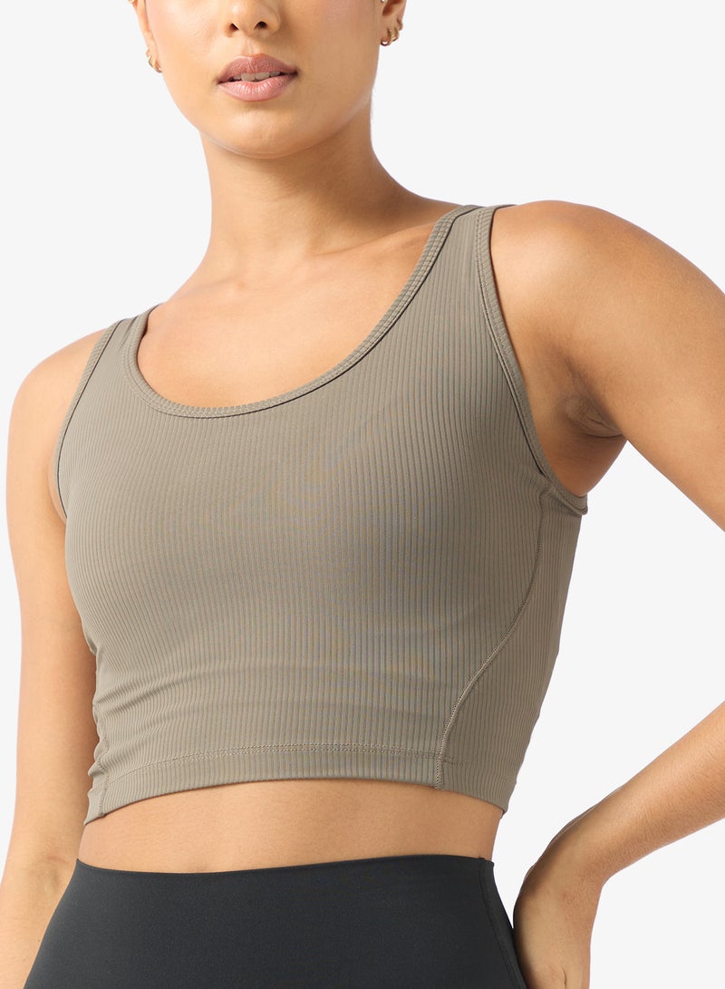 ANTA Tight Workout Training Commute Tank Grey - Image 3