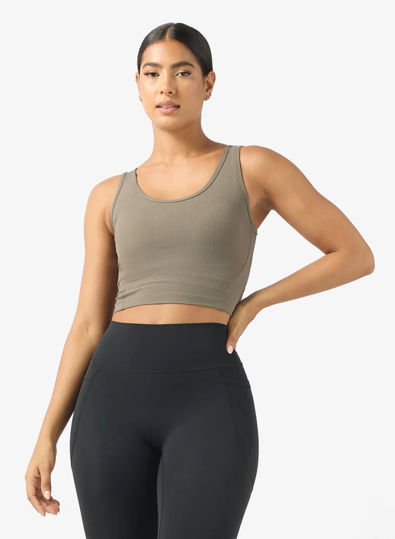 ANTA Tight Workout Training Commute Tank Grey
