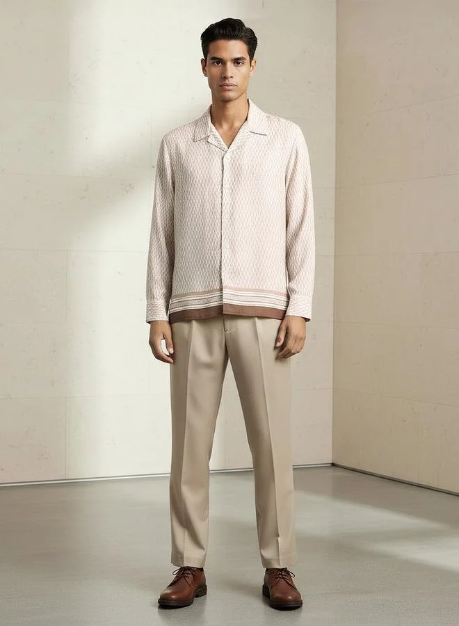 إمبيرور EMP BORDER PRINT SHIRT