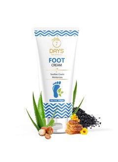 7 Days Foot Cream For Rough Dry & Cracked Heel Foot Softening Cream With Shea Butter Aloevera & Bee Wax 100Gm  - Image 1