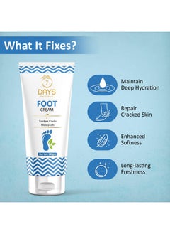 7 Days Foot Cream For Rough Dry & Cracked Heel Foot Softening Cream With Shea Butter Aloevera & Bee Wax 100Gm  - Image 5