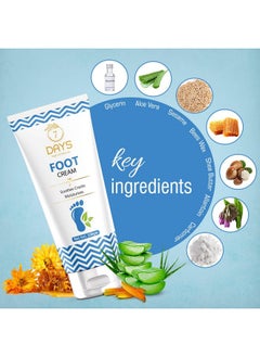 7 Days Foot Cream For Rough Dry & Cracked Heel Foot Softening Cream With Shea Butter Aloevera & Bee Wax 100Gm  - Image 3