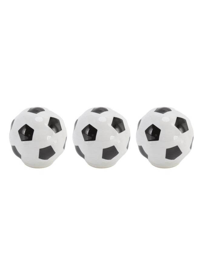 Thoraya 3 Set Football Cabinet Knobs Ball Sports Theme Single Hole Drawer Ceramic Handle Pulls for Cupboard Wardrobe  - Image 2