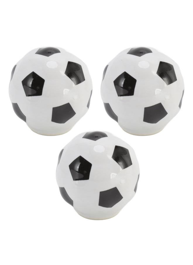 Thoraya 3 Set Football Cabinet Knobs Ball Sports Theme Single Hole Drawer Ceramic Handle Pulls for Cupboard Wardrobe  - Image 3