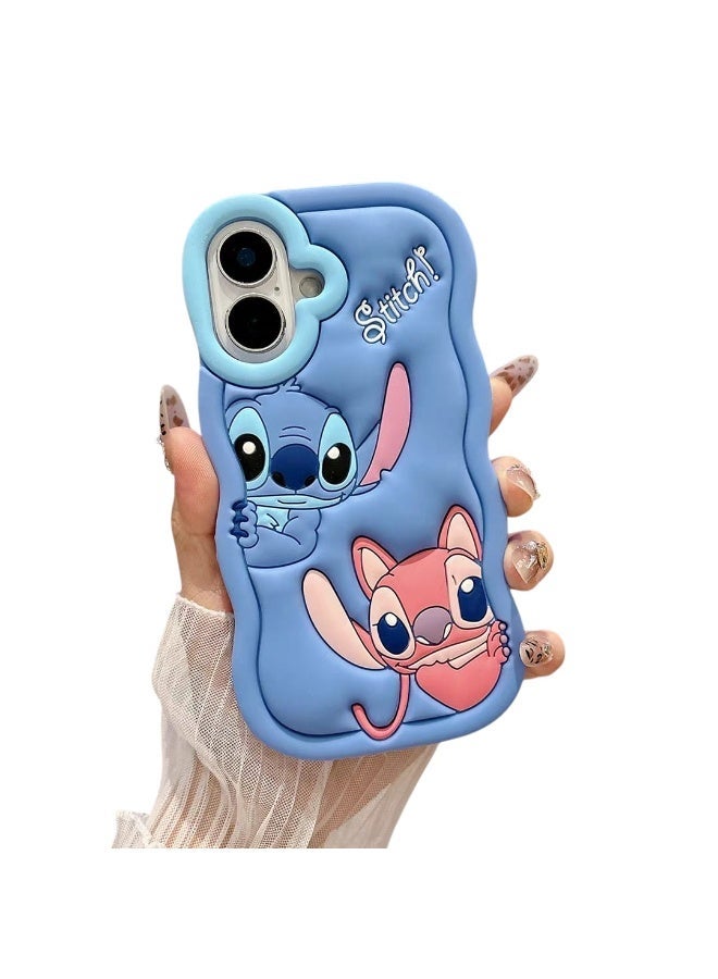 فكرة Fekra 3d Character Soft Silicone Case For iPhone 16 With Bracket Stand