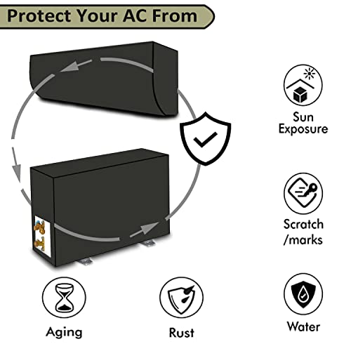 KANUSHI Plastic Industries 100% Waterproof Split Ac Cover Set For Indoor And Outdoor Unit 1.5 To 2.0 Ton Capacity (Var-Ac-In-Out-Waterproof-Ocean-Green-01) - Image 5