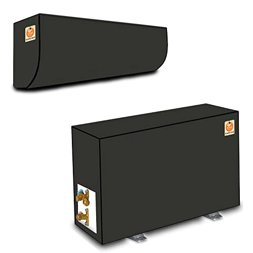 KANUSHI Plastic Industries 100% Waterproof Split Ac Cover Set For Indoor And Outdoor Unit 1.5 To 2.0 Ton Capacity (Var-Ac-In-Out-Waterproof-Ocean-Green-01) - Image 1