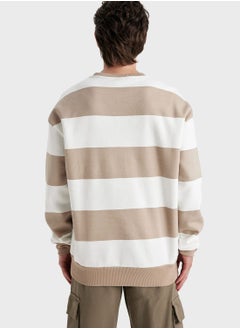 DeFacto Color Block Knitted Sweatshirt  - Image 3