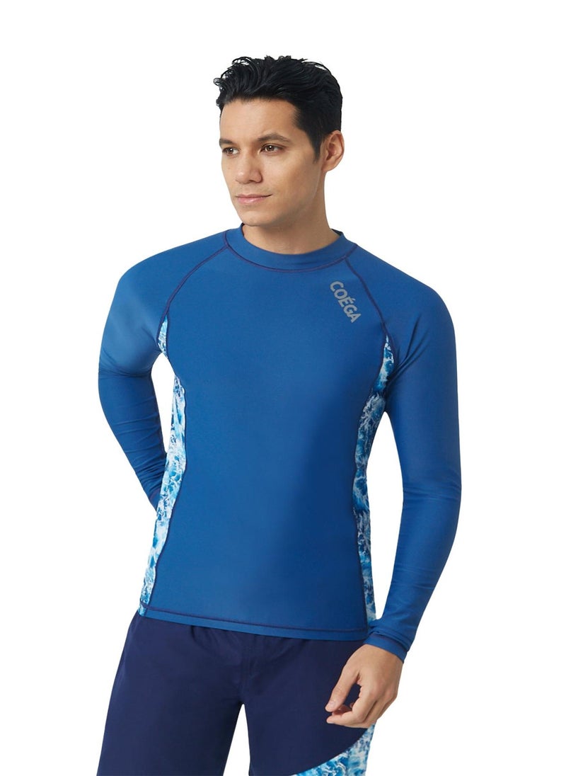 COEGA SUNWEAR COEGA Men Rashguard Long Sleeve - Navy Waves - Image 3
