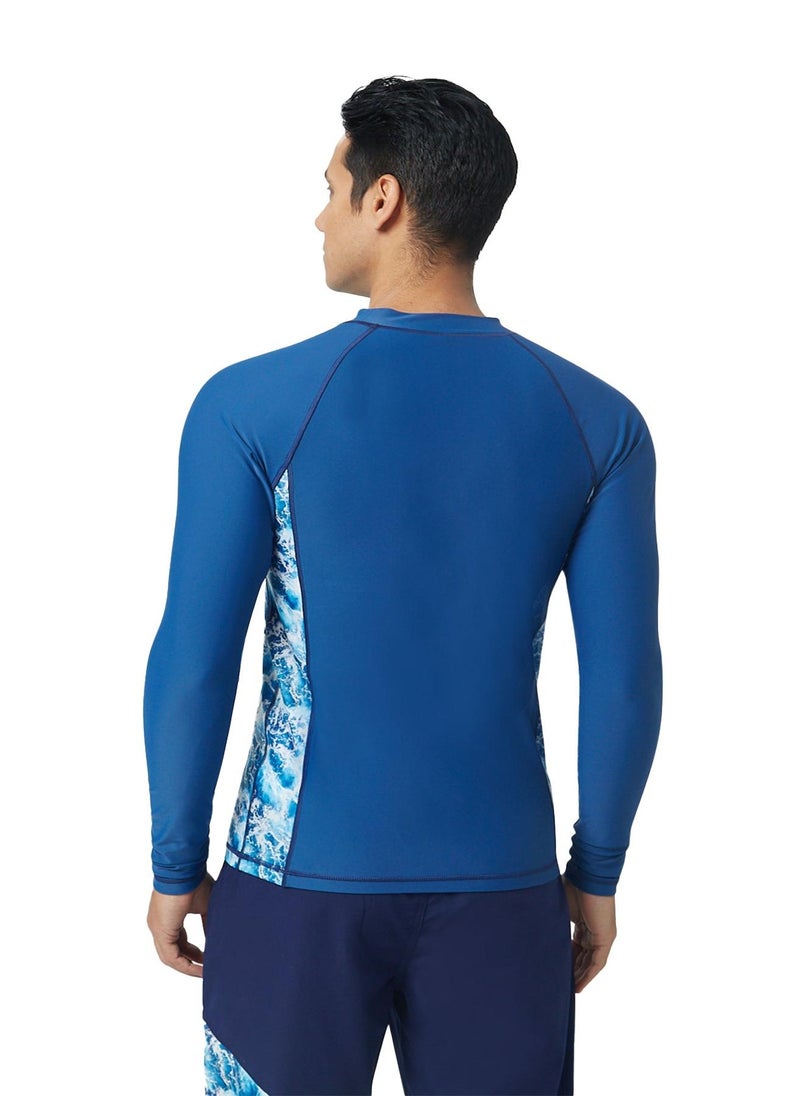 COEGA SUNWEAR COEGA Men Rashguard Long Sleeve - Navy Waves - Image 2