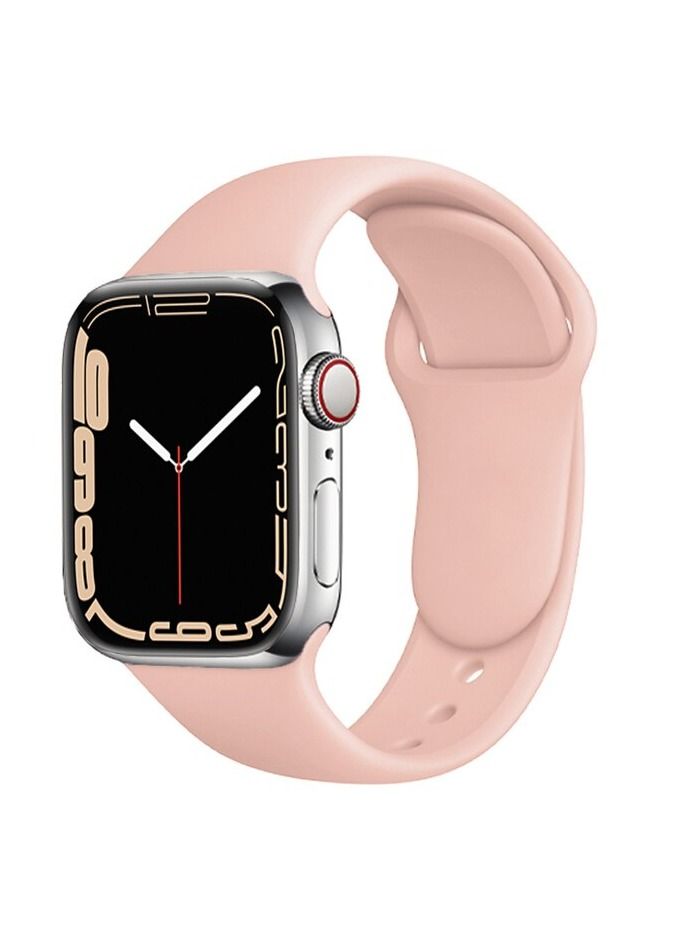 Apple Watch Band 45mm 44mm 42mm Soft Silicone Sport Band Replacement Wrist Strap Compatible for iWatch Apple Watch Series 7/SE/6/5/4/3/2/1,Nike+,Sport,Edition - Image 1