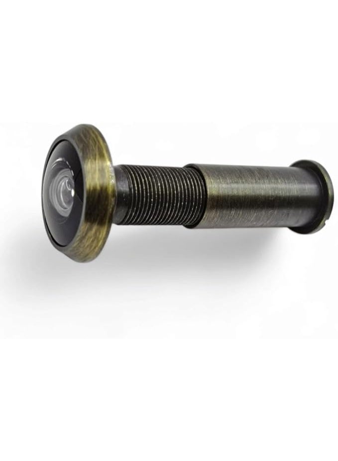 MySouqEg Store Wide-Angle Brass Door Viewer (Peephole) – 180° View – Fits Doors 25–42 mm Thick (Green oxide, 25-42) - Image 3