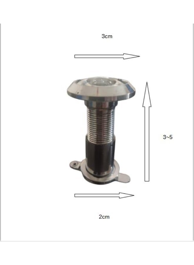 MySouqEg Store Wide-Angle Brass Door Viewer (Peephole) – 180° View – Fits Doors 25–42 mm Thick (Green oxide, 25-42) - Image 1