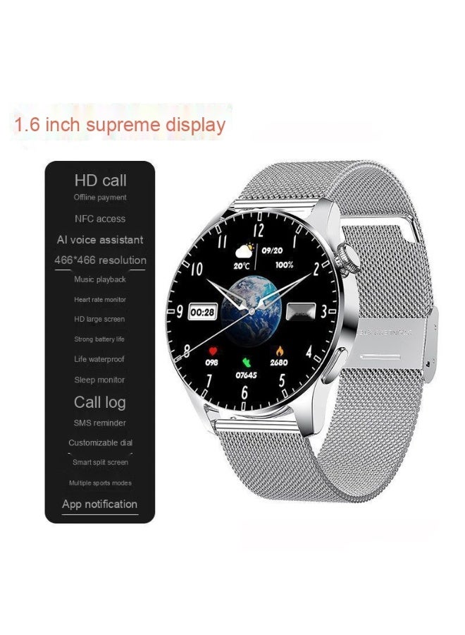 ساعة ذكية Watch GT8 مع مكالمات بلوتوث، دفع غير متصل، NFC، متعدد الوظائف، مقاومة للماء، سوار رياضي