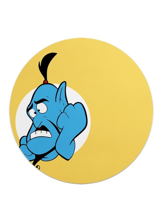 Exotic Stressed Out Genie Printed Mouse Pad - Image 1