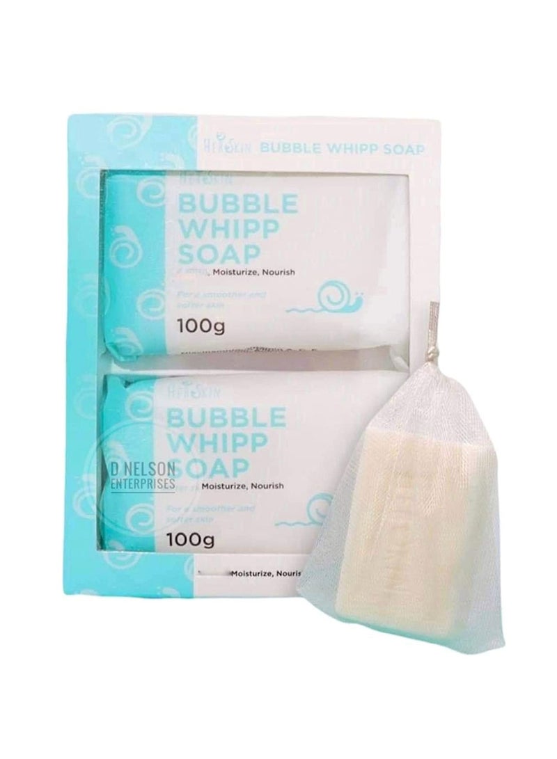 Her Skin Bubble Whipp Soap with Vitamins and Glutathione PACK OF 2 Each 100g