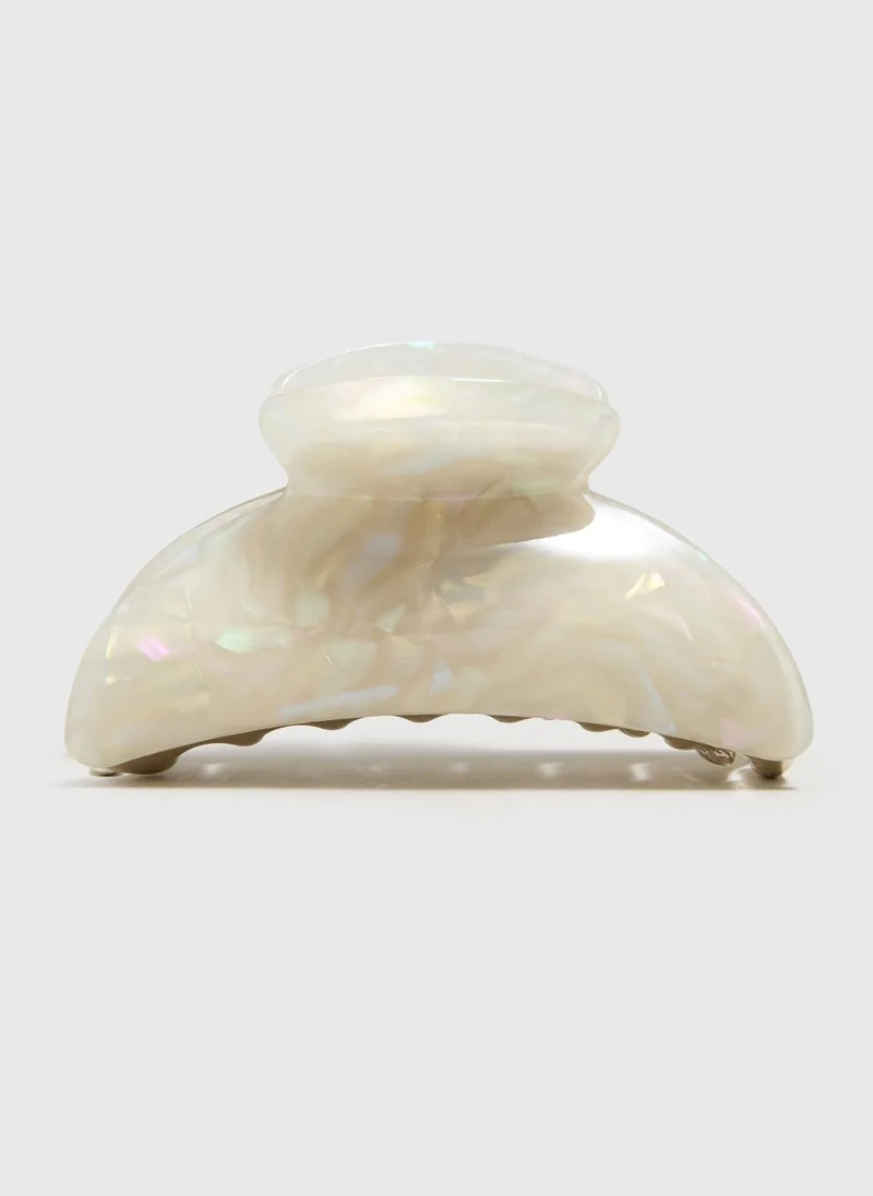 Matalan White Resin Hair Clamp
