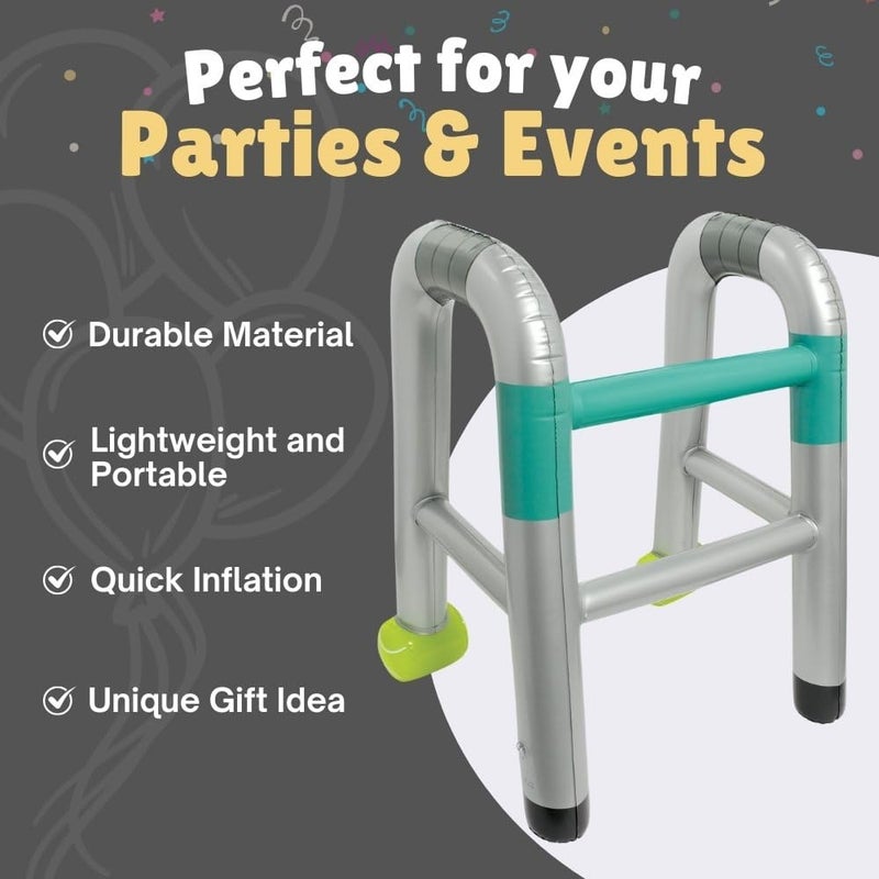 Amscan Innovative Inflatable Walker - 26" x 20" (1 Pc.) - Fun & Unique Design - Perfect for Indoor/Outdoor Adventures - Image 5