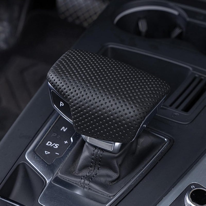 Premium Leather Gear Shifter Knob Cover 4M1713139F for Select Models 2016 to 2023 Left Hand Drive Only PU Leather Stick Shifter Knob - Image 4