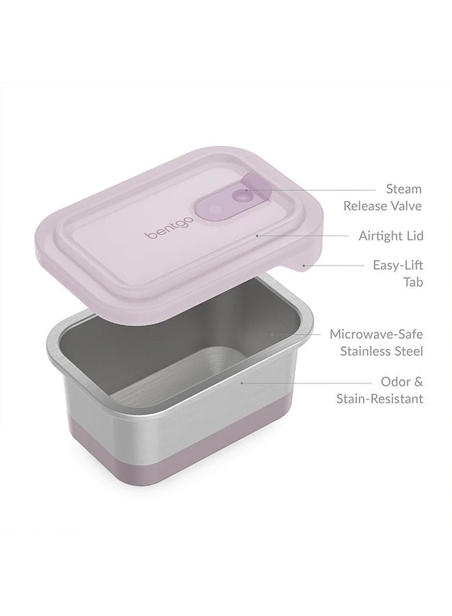 Bentgo Microsteel Heat And Eat Container - Microwave Safe, Sustainable And Reusable Stainless Steel Food Storage Container With Airtight Lid For Eco Friendly Meal Prepping (Lunch Size - 3 Cups) - Image 5