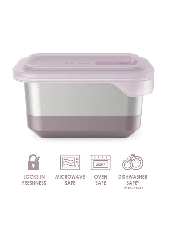 Bentgo Microsteel Heat And Eat Container - Microwave Safe, Sustainable And Reusable Stainless Steel Food Storage Container With Airtight Lid For Eco Friendly Meal Prepping (Lunch Size - 3 Cups) - Image 3