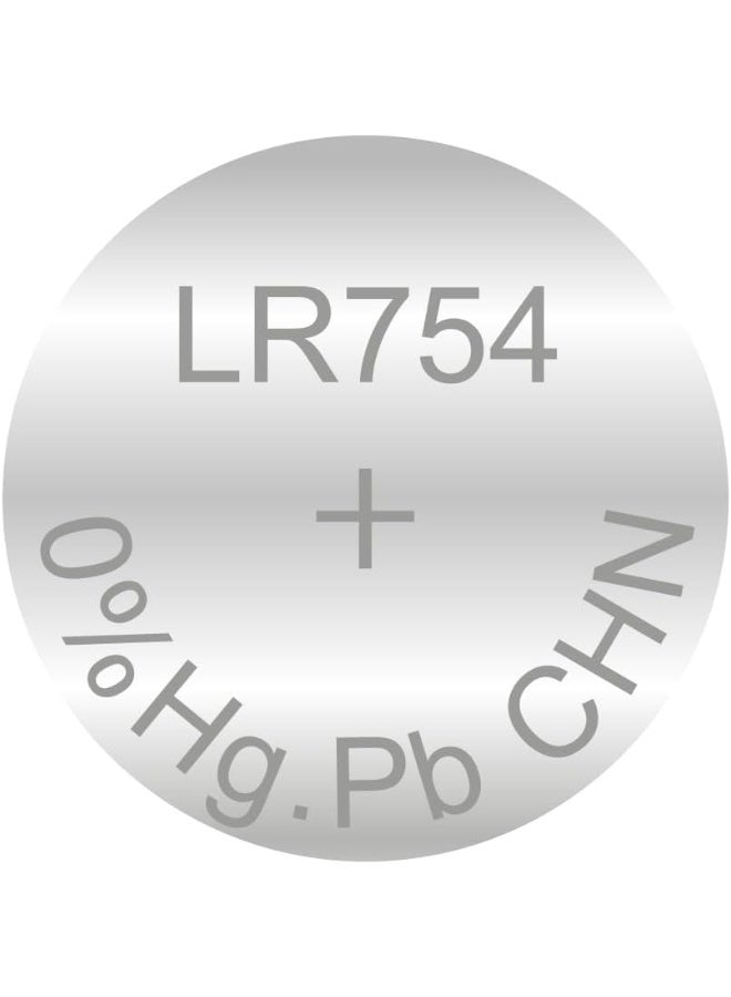 بيستون بطارية ليثيوم دائرية LR754 AG5/393 1.5 فولت، بطارية زر طويلة الأمد للساعات والآلات الحاسبة والألعاب والأجهزة الإلكترونية الصغيرة (عبوة من 10) - Image 3