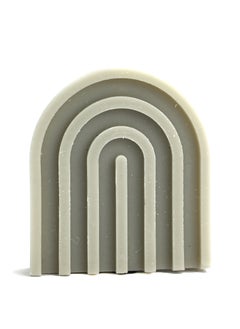 Rainbow Arch Shaped Scented Candle Geometric Scented Aesthetic Candle Geometric U Shaped Candles Minimalist Candle Aroma Wax Art Decorative Soy Scented Candle White