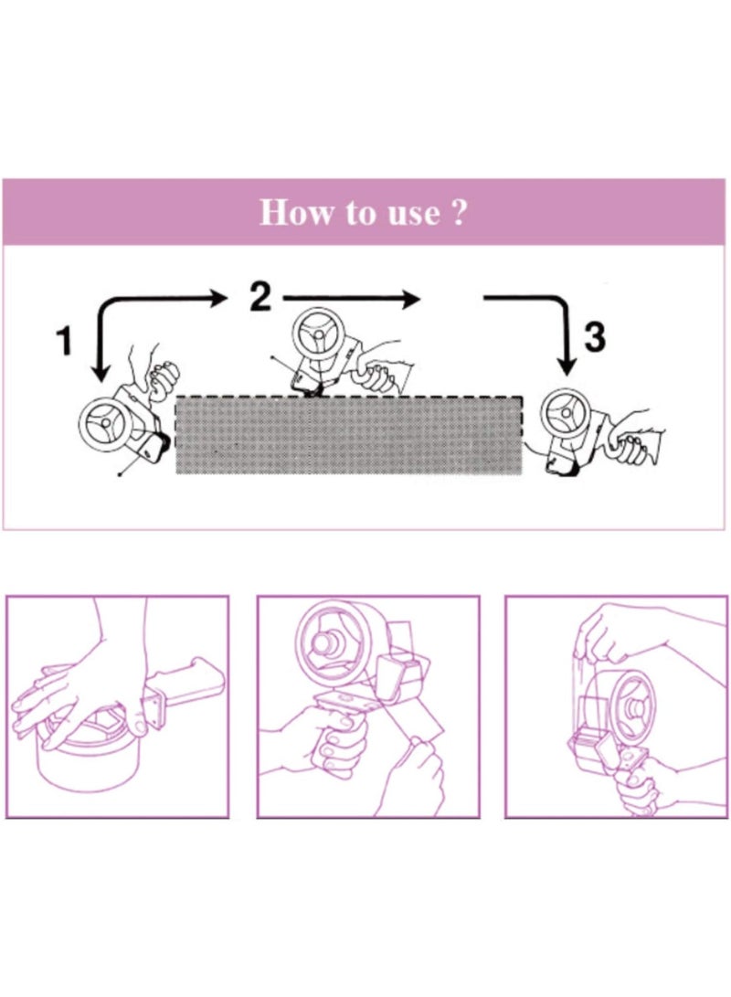 Kw-trio Trio Packing Tape Dispenser Gun Moving Carton Box Sealer, 5 cm, 03Y02 - Image 2